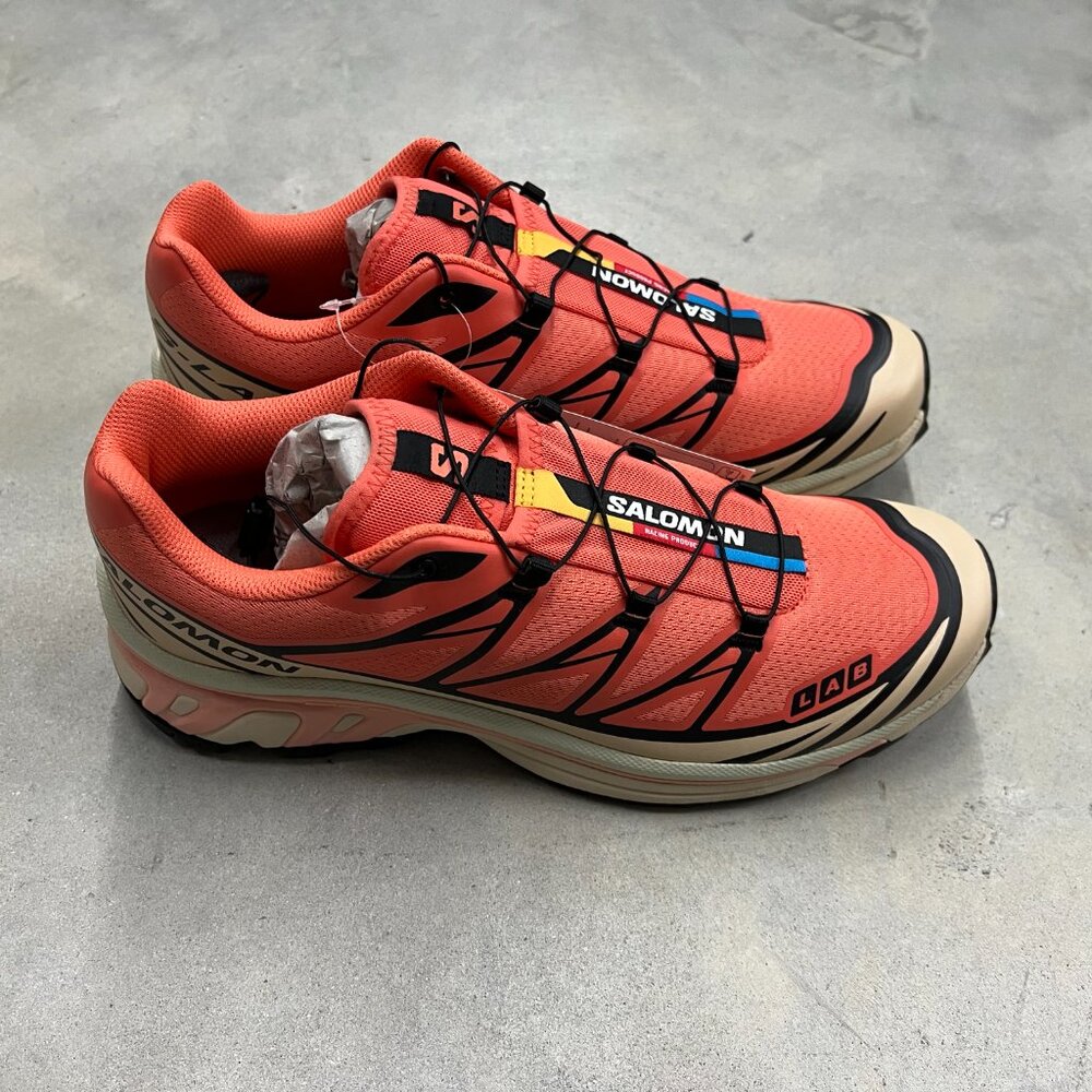Salomon Men's Size 10.5 XT-6 Living Coral 474450 - New - Picture 3 of 6